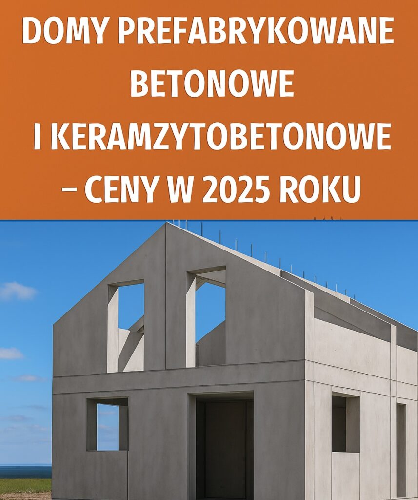 Domy prefabrykowane beton keramzytobeton 2025 Ceny